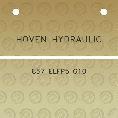 hoven-hydraulic-857-elfp5-g10