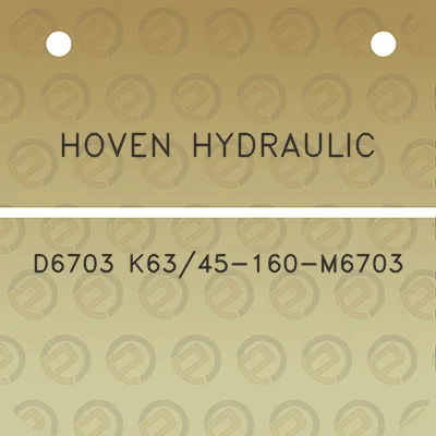 hoven-hydraulic-d6703-k6345-160-m6703