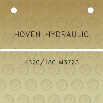 hoven-hydraulic-k320180-m3723