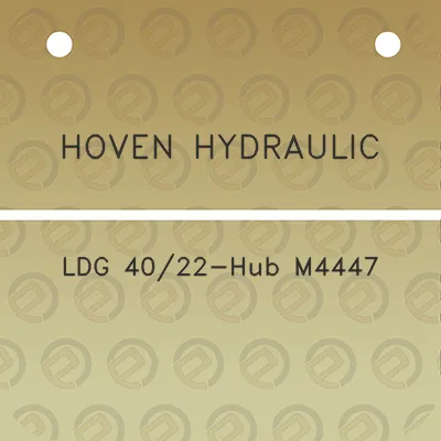 hoven-hydraulic-ldg-4022-hub-m4447