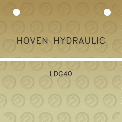 hoven-hydraulic-ldg40