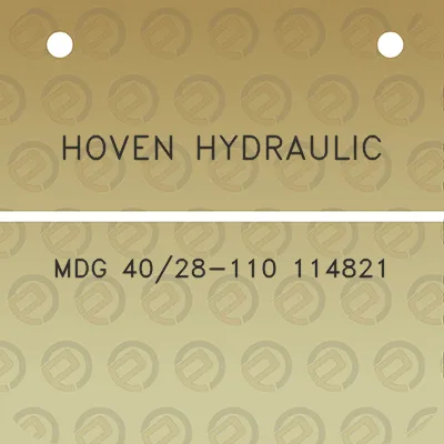 hoven-hydraulic-mdg-4028-110-114821