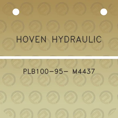 hoven-hydraulic-plb100-95-m4437