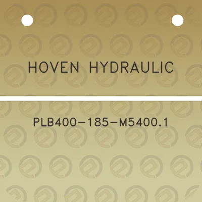 hoven-hydraulic-plb400-185-m54001