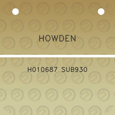 howden-h010687-sub930