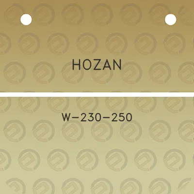 hozan-w-230-250