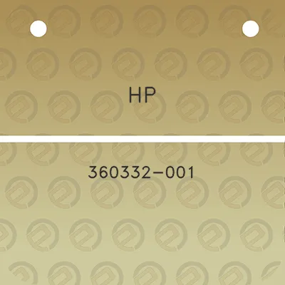 hp-360332-001