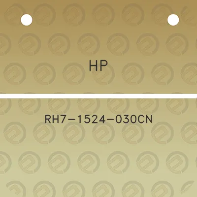 hp-rh7-1524-030cn