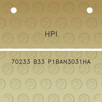 hpi-70233-b33-p1ban3031ha