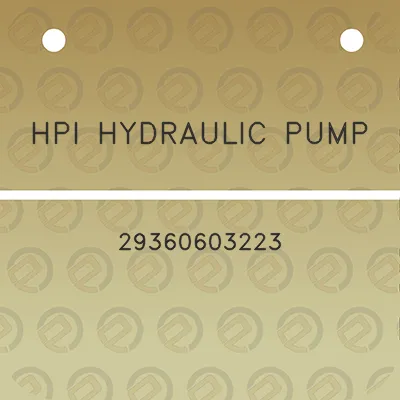 hpi-hydraulic-pump-29360603223