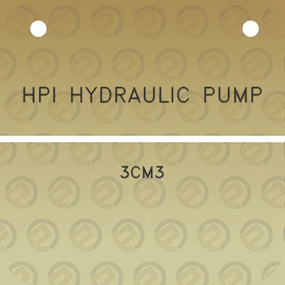 hpi-hydraulic-pump-3cm3