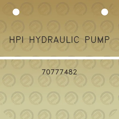 hpi-hydraulic-pump-70777482