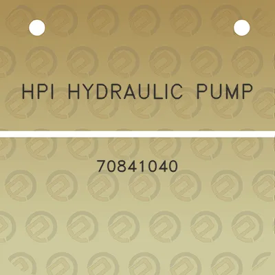 hpi-hydraulic-pump-70841040