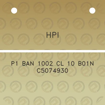 hpi-p1-ban-1002-cl-10-b01n-c5074930