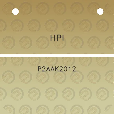 hpi-p2aak2012