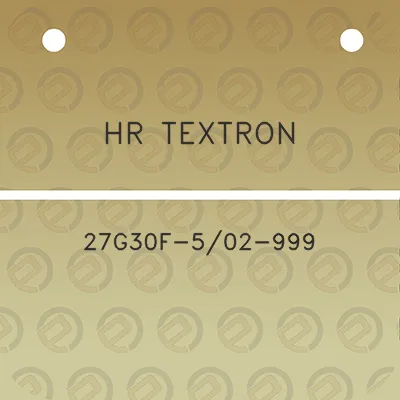 hr-textron-27g30f-502-999