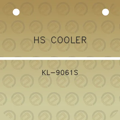 hs-cooler-kl-9061s