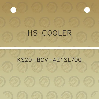 hs-cooler-ks20-bcv-421sl700