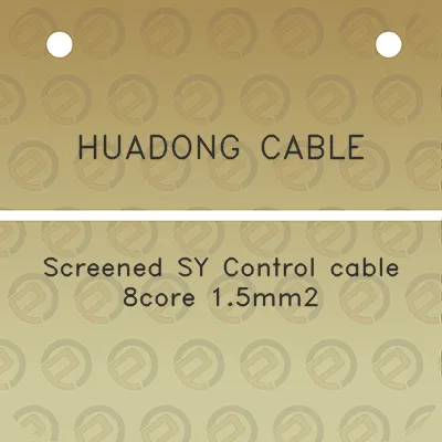 huadong-cable-screened-sy-control-cable-8core-15mm2