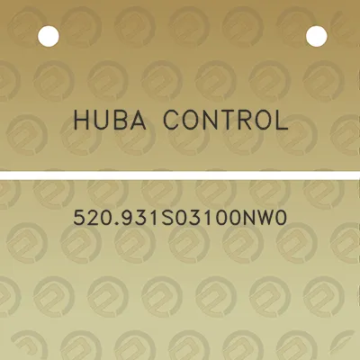 huba-control-520931s03100nw0