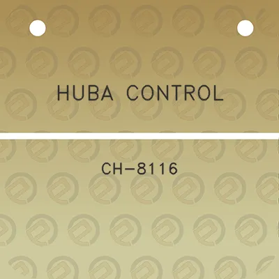 huba-control-ch-8116