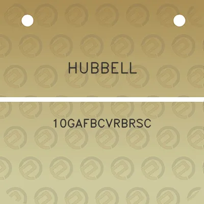 hubbell-10gafbcvrbrsc