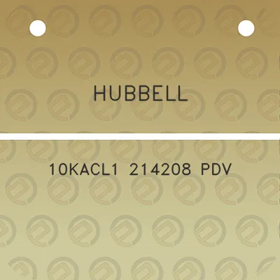 hubbell-10kacl1-214208-pdv