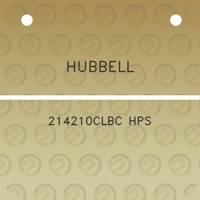 hubbell-214210clbc-hps