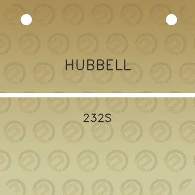 hubbell-232s