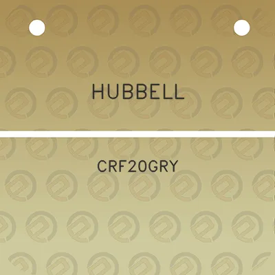 hubbell-crf20gry