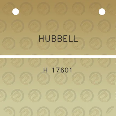 hubbell-h-17601