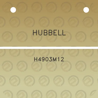 hubbell-h4903m12