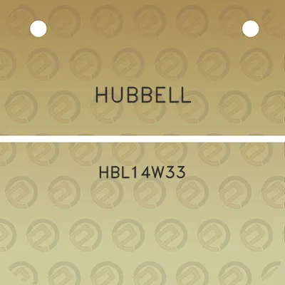 hubbell-hbl14w33