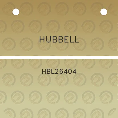 hubbell-hbl26404