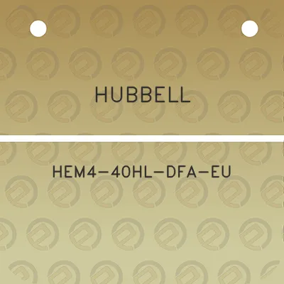 hubbell-hem4-40hl-dfa-eu