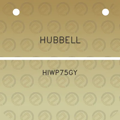 hubbell-hiwp75gy