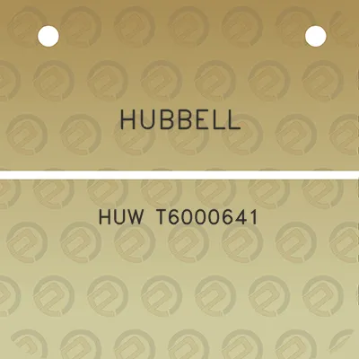 hubbell-huw-t6000641