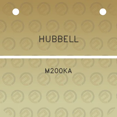 hubbell-m200ka