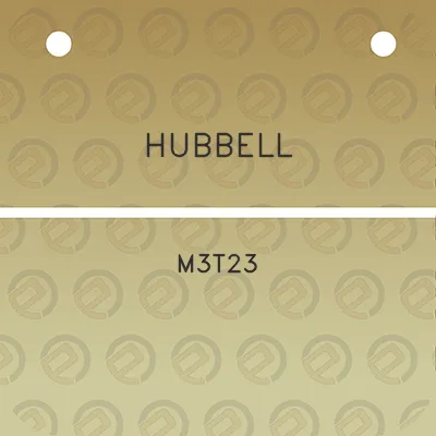 hubbell-m3t23