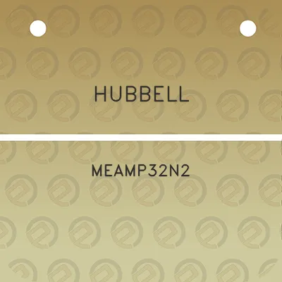 hubbell-meamp32n2