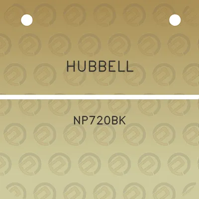 hubbell-np720bk