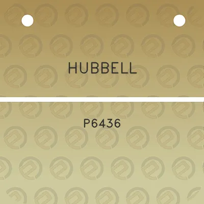 hubbell-p6436