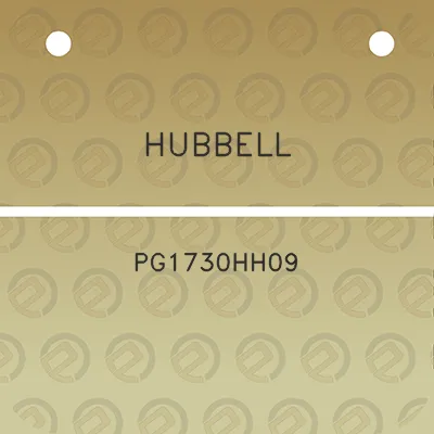 hubbell-pg1730hh09