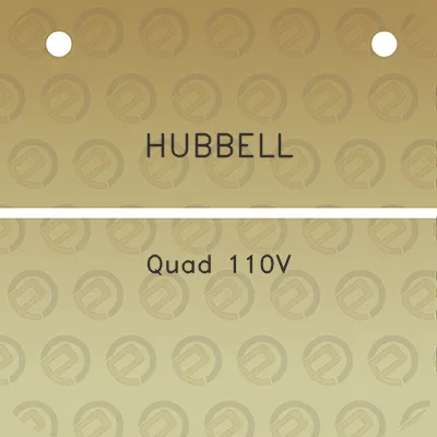 hubbell-quad-110v