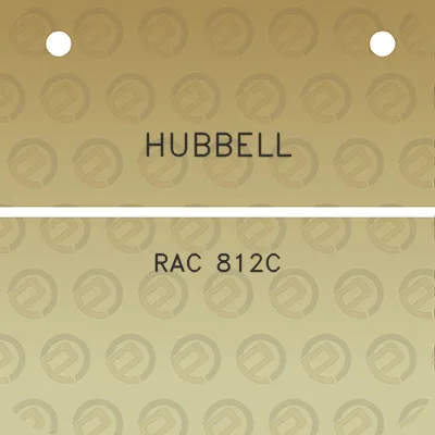 hubbell-rac-812c