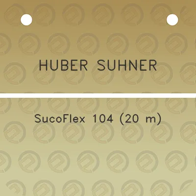 huber-suhner-sucoflex-104-20-m