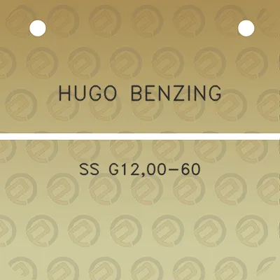 hugo-benzing-ss-g1200-60