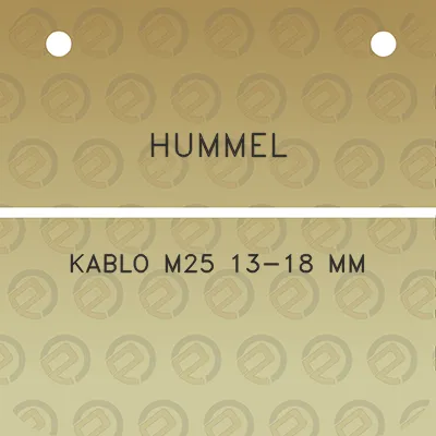 hummel-kablo-m25-13-18-mm