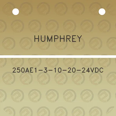 humphrey-250ae1-3-10-20-24vdc