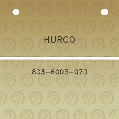 hurco-803-6005-070